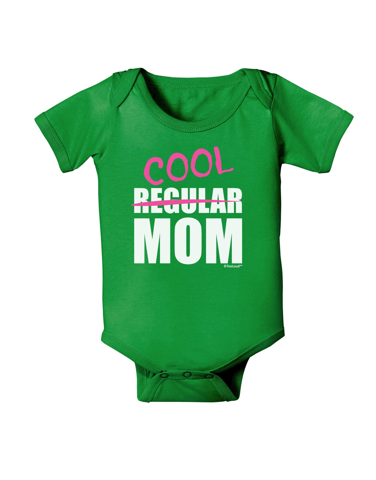 Not A Regular Mom Design Baby Bodysuit Dark by TooLoud-Baby Romper-TooLoud-Clover-Green-06-Months-Davson Sales