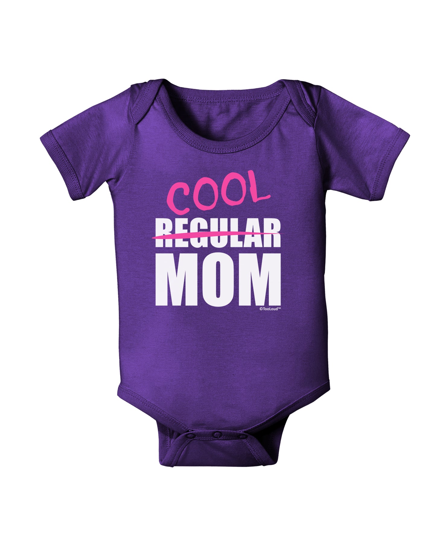 Not A Regular Mom Design Baby Bodysuit Dark by TooLoud-Baby Romper-TooLoud-Purple-06-Months-Davson Sales