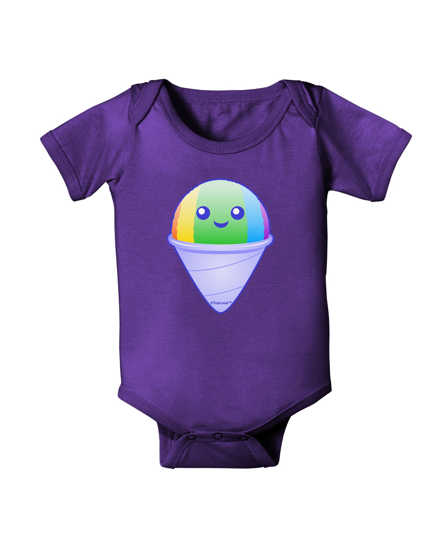 Cute Shaved Ice Baby Bodysuit Dark by TooLoud-Baby Romper-TooLoud-Purple-06-Months-Davson Sales
