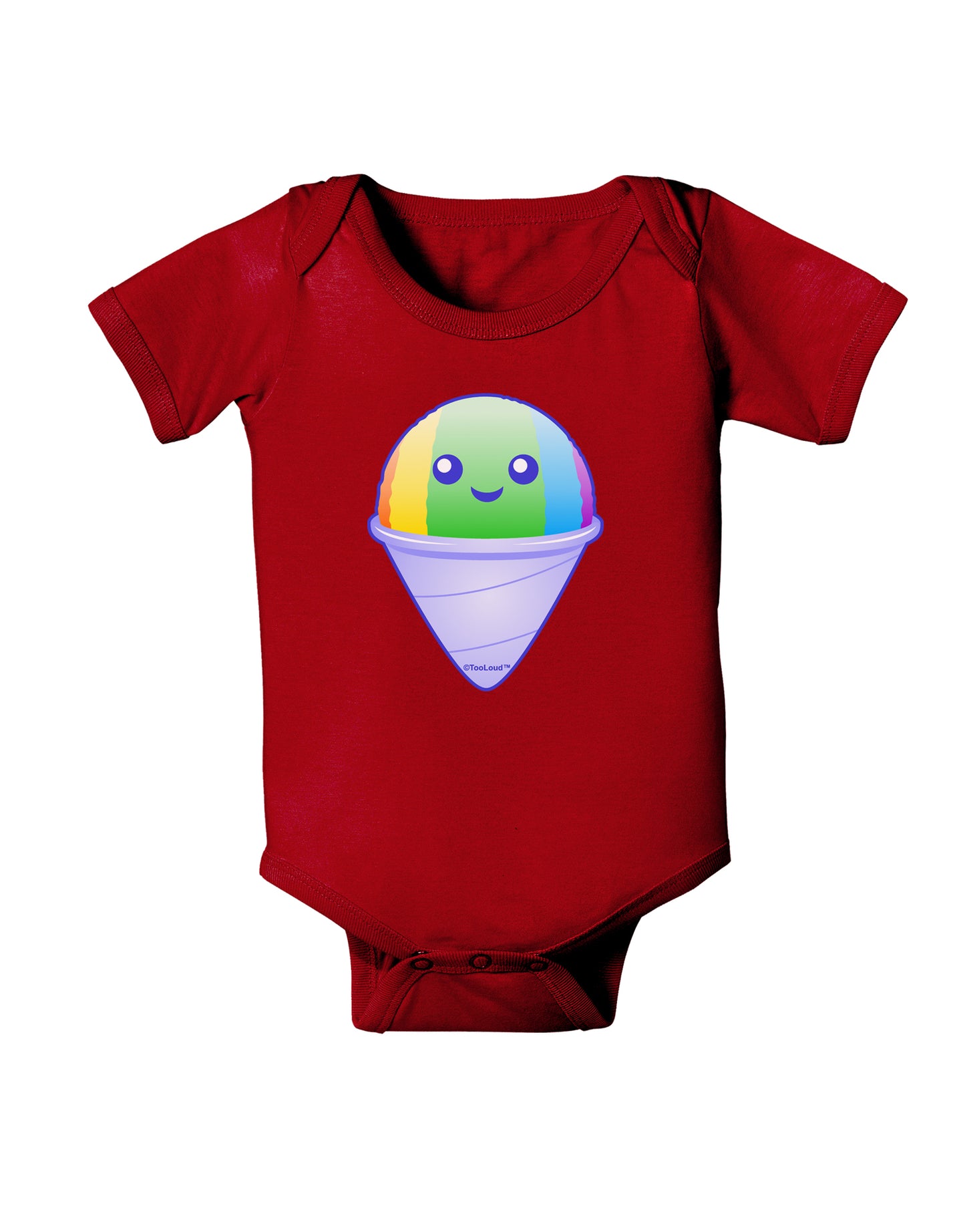 Cute Shaved Ice Baby Bodysuit Dark by TooLoud-Baby Romper-TooLoud-Red-06-Months-Davson Sales