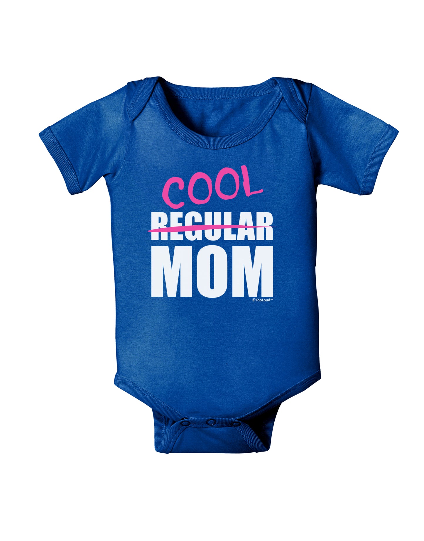 Not A Regular Mom Design Baby Bodysuit Dark by TooLoud-Baby Romper-TooLoud-Royal-Blue-06-Months-Davson Sales