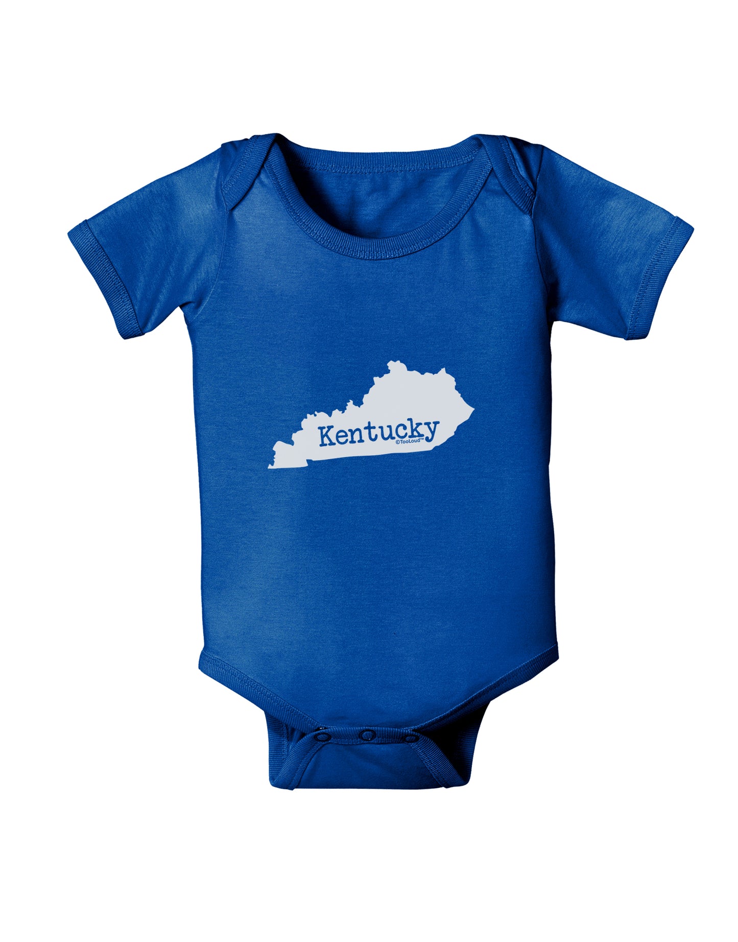 Kentucky - United States Shape Baby Bodysuit Dark by TooLoud-TooLoud-Royal-Blue-06-Months-Davson Sales