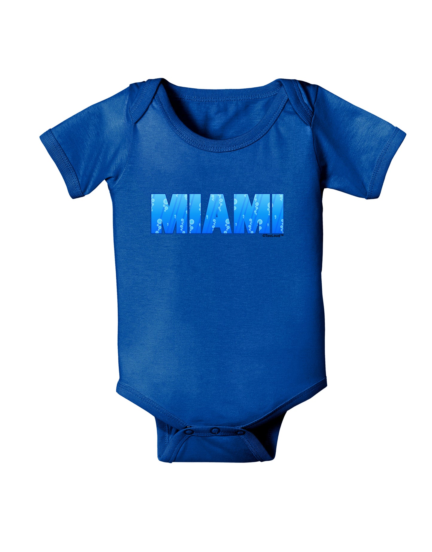 Miami Ocean Bubbles Baby Bodysuit Dark by TooLoud-Baby Romper-TooLoud-Royal-Blue-06-Months-Davson Sales
