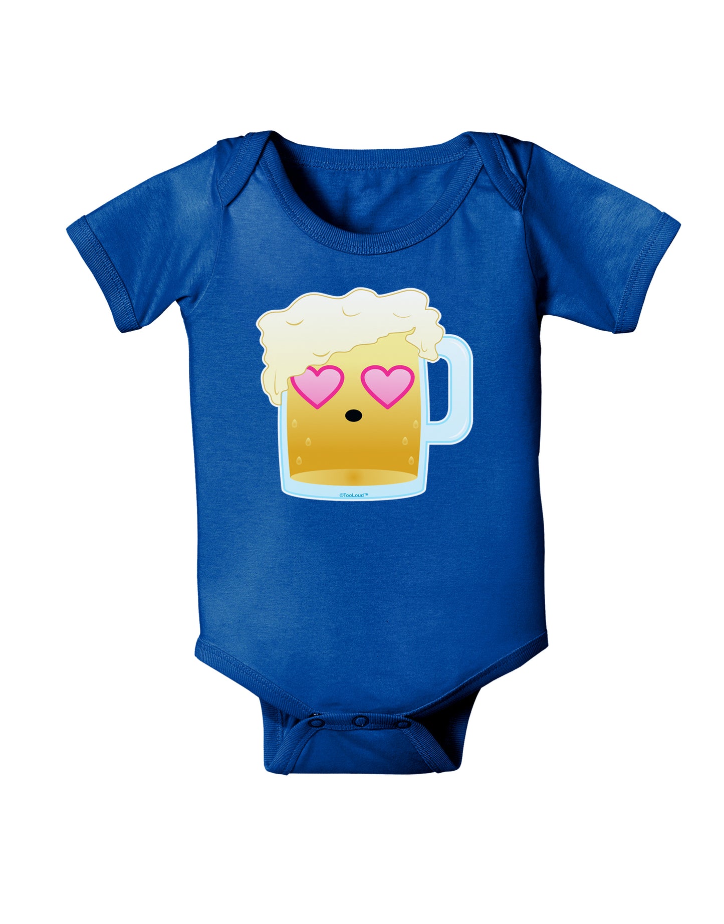 Cute Infatuated Beer Baby Bodysuit Dark by TooLoud-Baby Romper-TooLoud-Royal-Blue-06-Months-Davson Sales