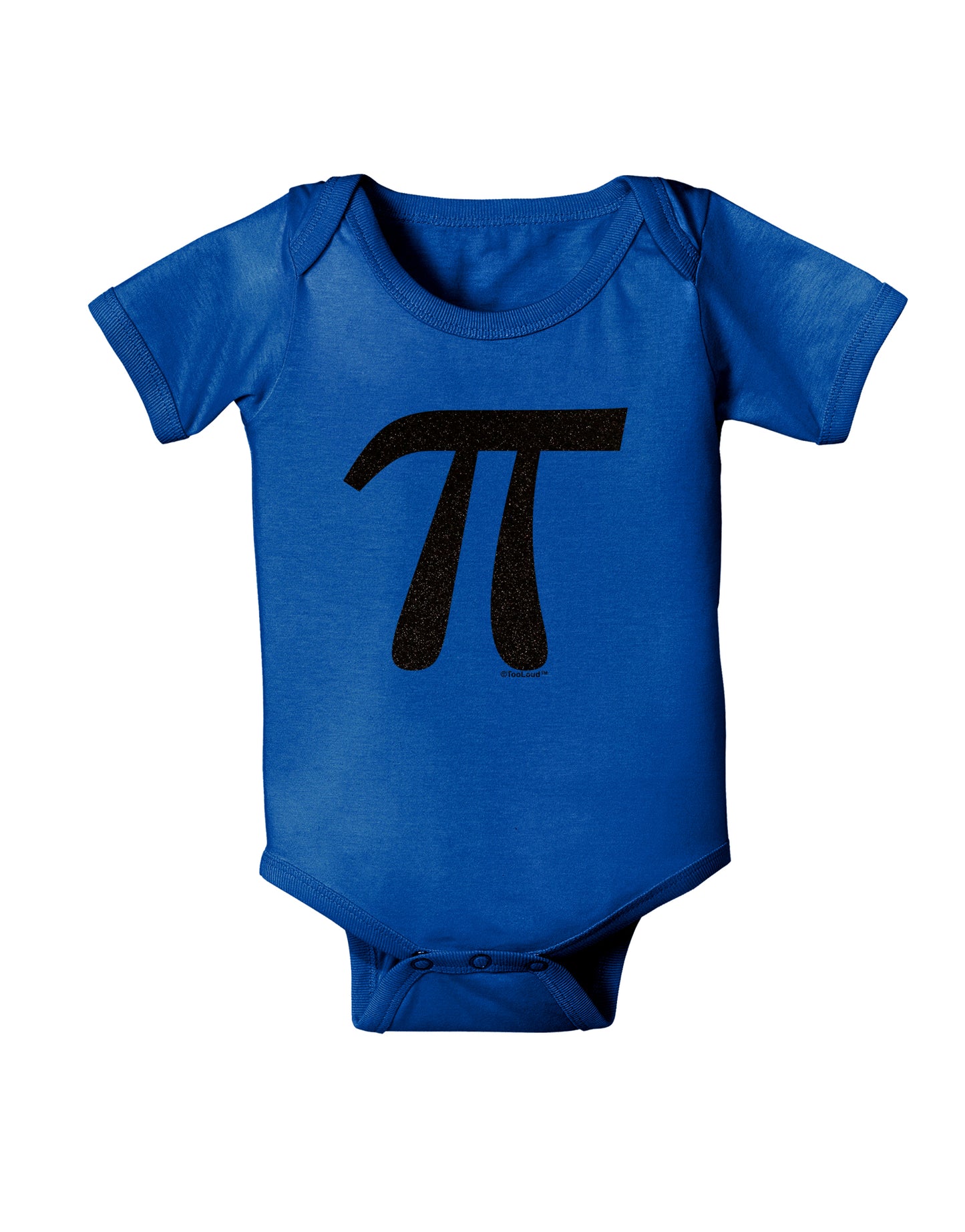Pi Symbol Glitter - Black Baby Bodysuit Dark by TooLoud-Baby Romper-TooLoud-Royal-Blue-06-Months-Davson Sales