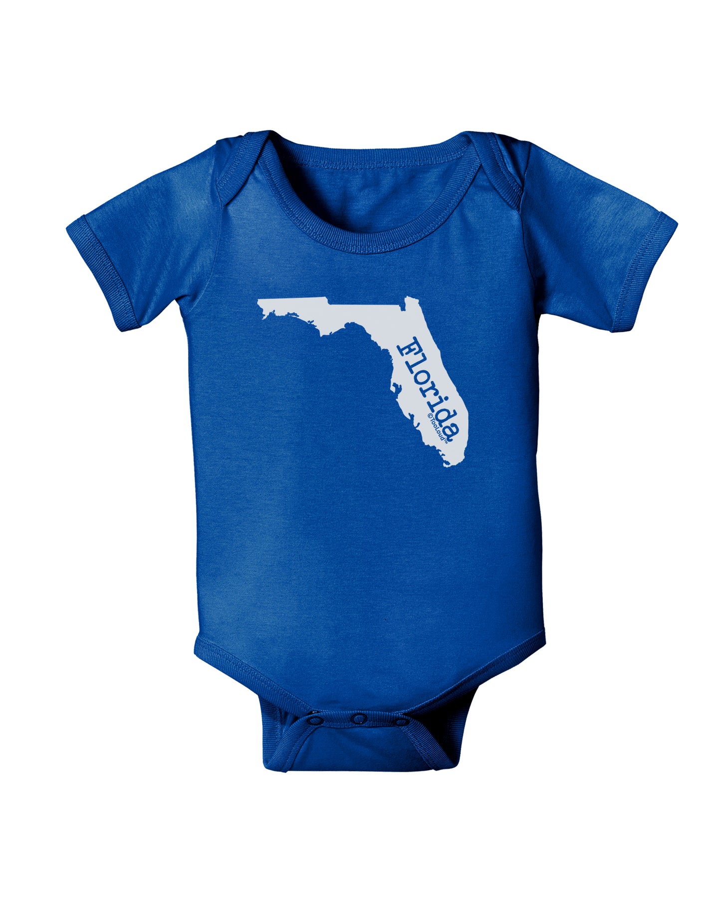 Florida - United States Shape Baby Bodysuit Dark by TooLoud-Baby Romper-TooLoud-Royal-Blue-06-Months-Davson Sales