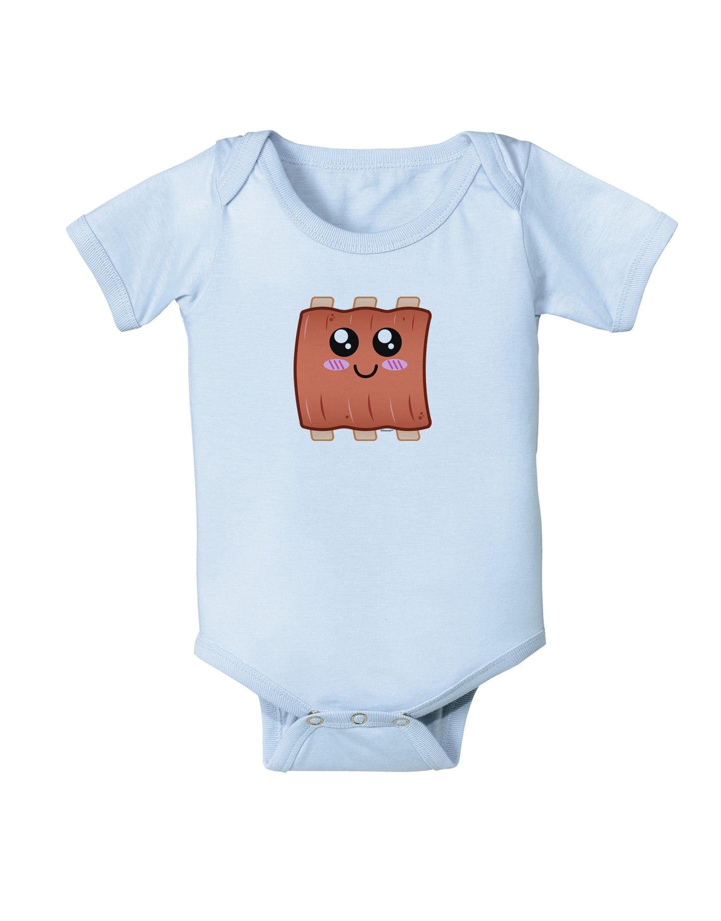 Cute Ribs Baby Bodysuit One Piece-Baby Romper-TooLoud-Light-Blue-06-Months-Davson Sales