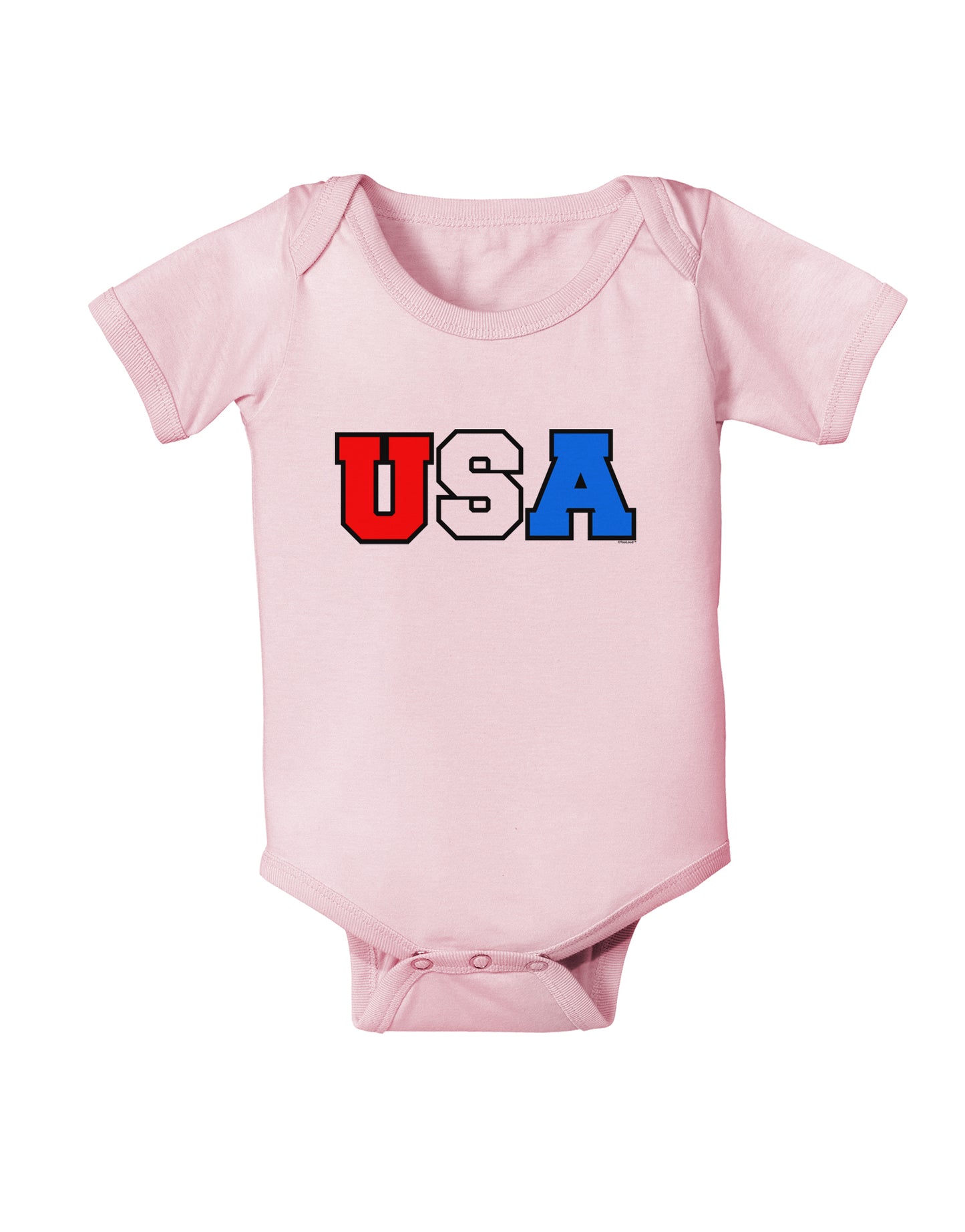 Collegiate USA Baby Bodysuit One Piece-Baby Romper-TooLoud-Light-Pink-06-Months-Davson Sales