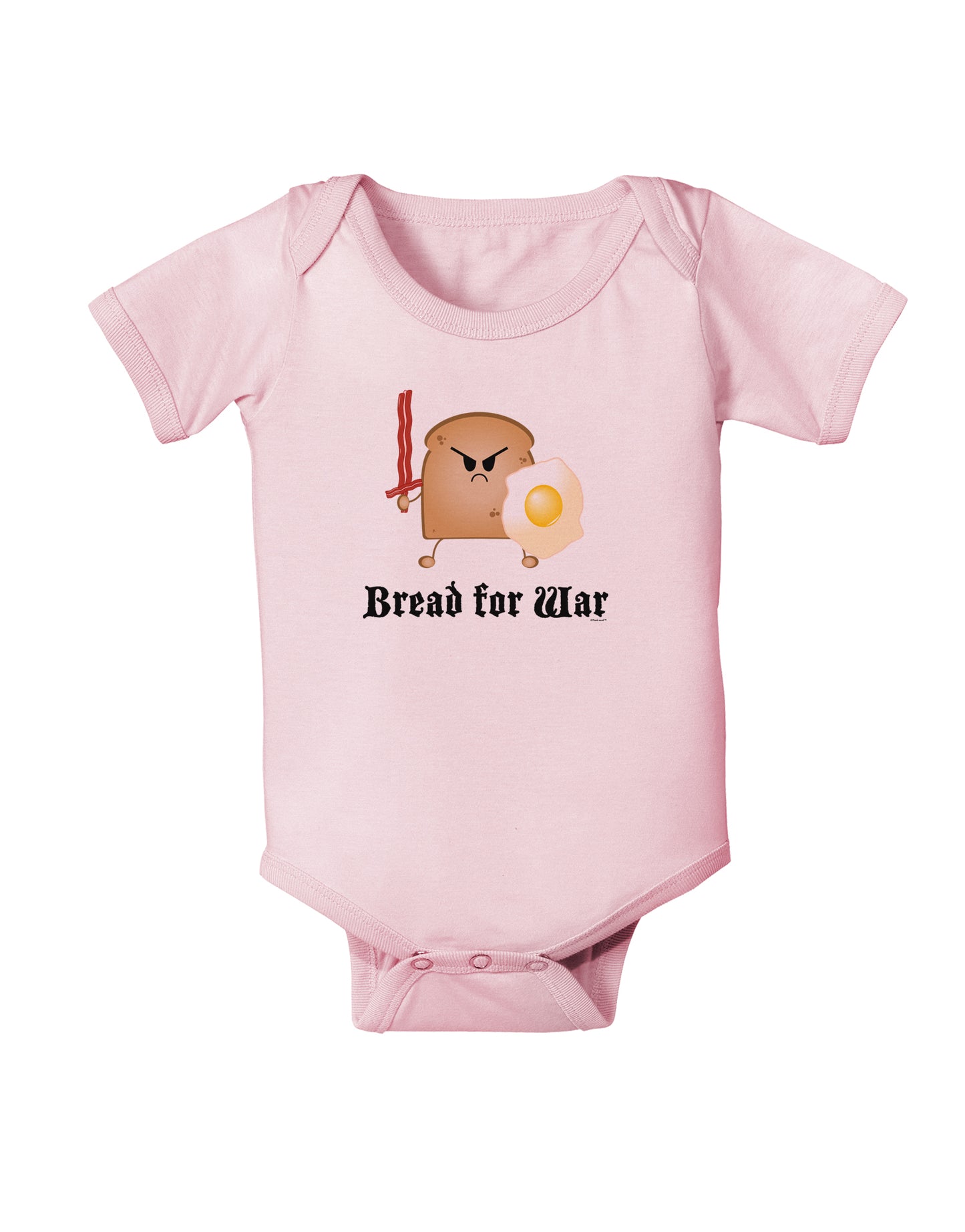 Bread for War Baby Bodysuit One Piece-Baby Romper-TooLoud-Light-Pink-06-Months-Davson Sales
