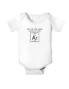 All of the Good Science Puns Argon Baby Bodysuit One Piece-Baby Romper-TooLoud-White-06-Months-Davson Sales
