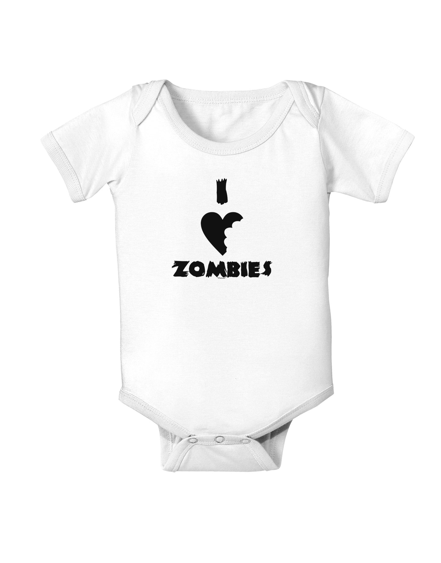 I Heart Zombies - Funny - Halloween Baby Bodysuit One Piece-Baby Romper-TooLoud-White-06-Months-Davson Sales