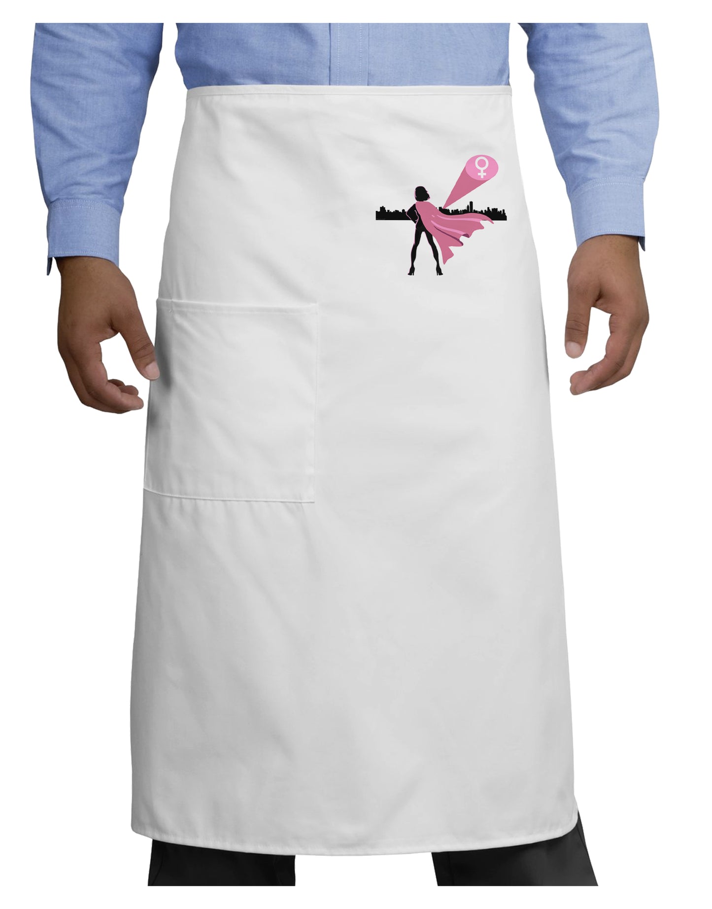 Girl Power Women's Empowerment Adult Bistro Apron by TooLoud-Bistro Apron-TooLoud-White-One-Size-Adult-Davson Sales