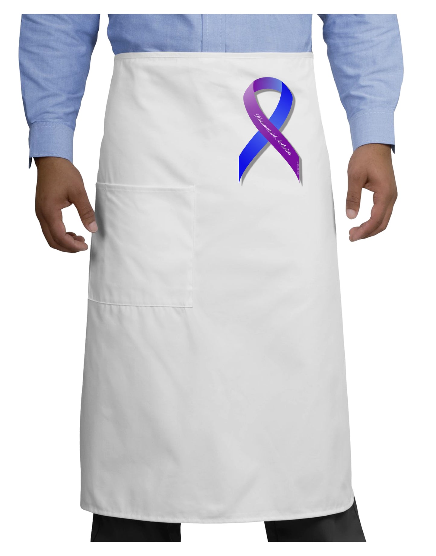 TooLoud Rheumatoid Arthritis Adult Bistro Apron-Bistro Apron-TooLoud-White-One-Size-Adult-Davson Sales