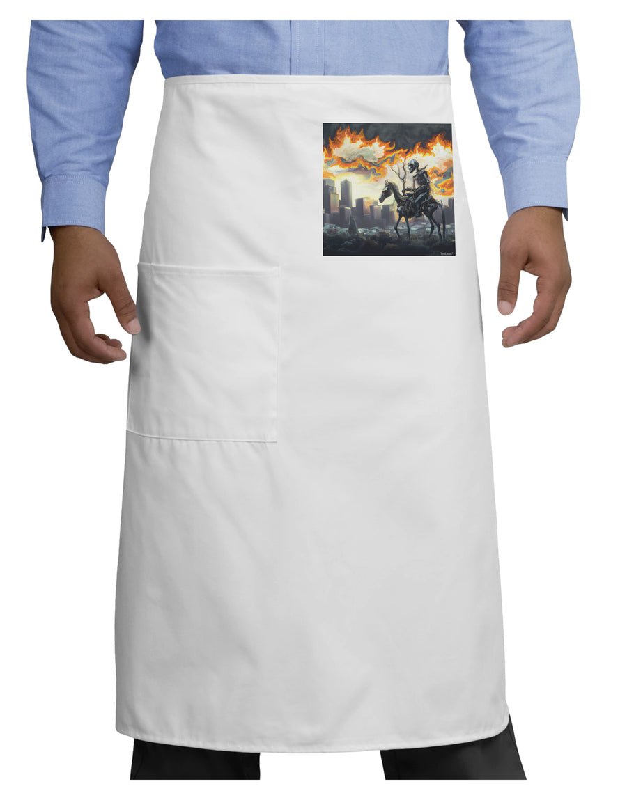 Grimm Reaper Halloween Design Adult Bistro Apron-Bistro-Aprons-TooLoud-White-One-Size-Adult-Davson Sales