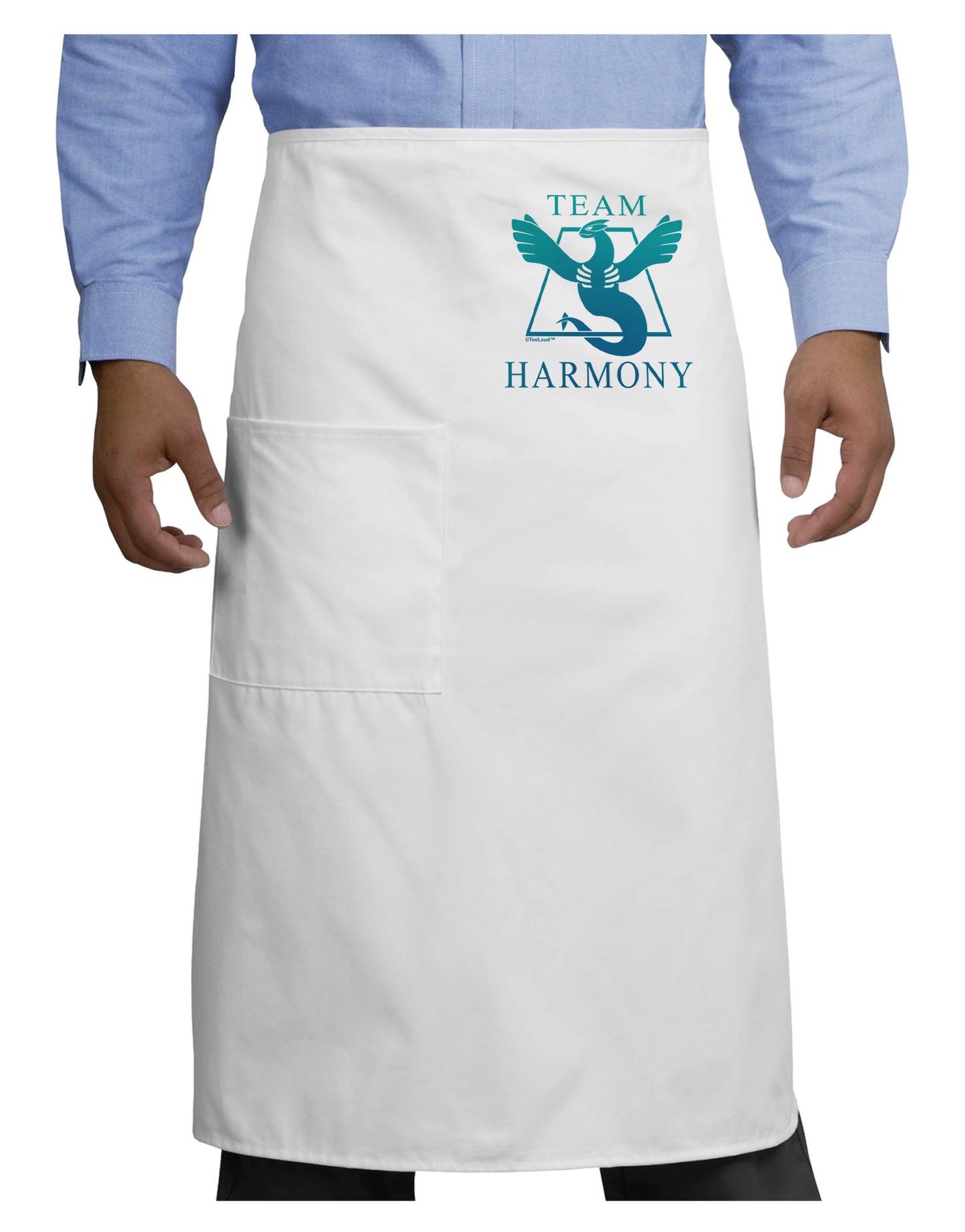 Team Harmony Adult Bistro Apron-Bistro Apron-TooLoud-White-One-Size-Adult-Davson Sales