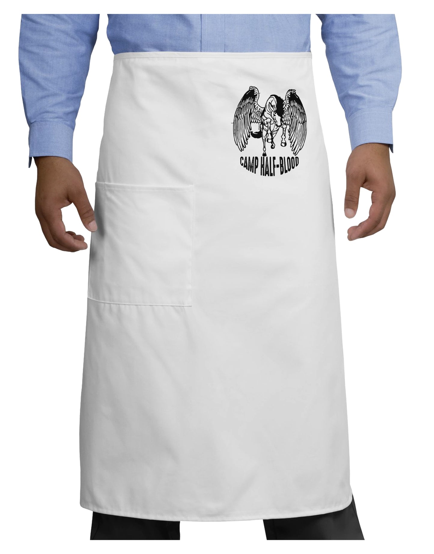 Camp Half-Blood Pegasus Adult Bistro Apron-Bistro Apron-TooLoud-White-One-Size-Adult-Davson Sales