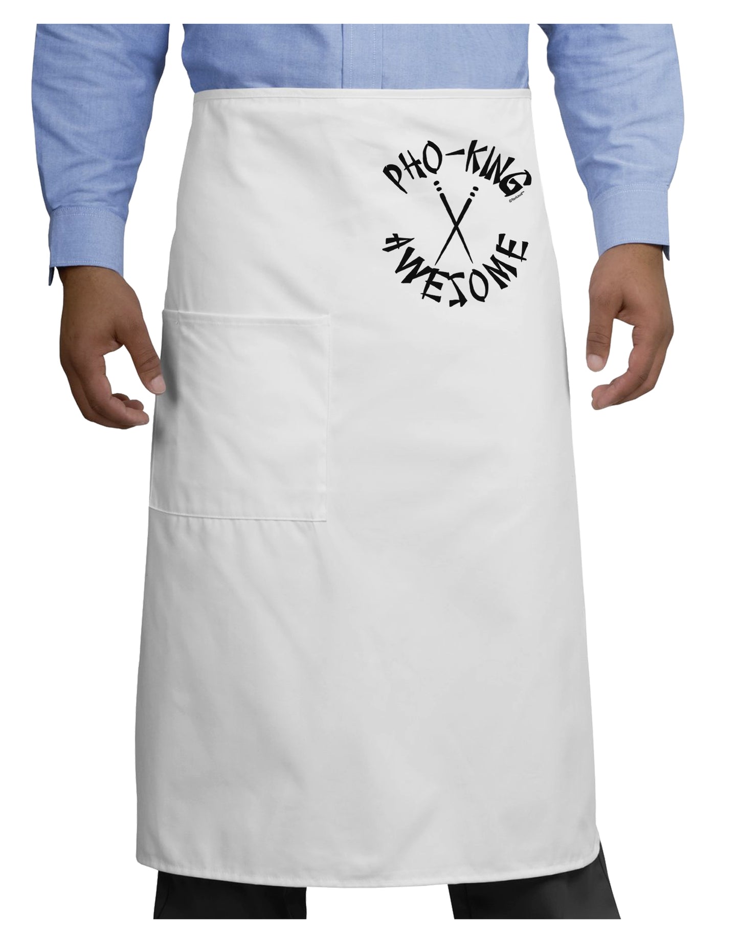 PHO KING AWESOME, Funny Vietnamese Soup Vietnam Foodie Adult Bistro Apron-Bistro Apron-TooLoud-White-One-Size-Adult-Davson Sales