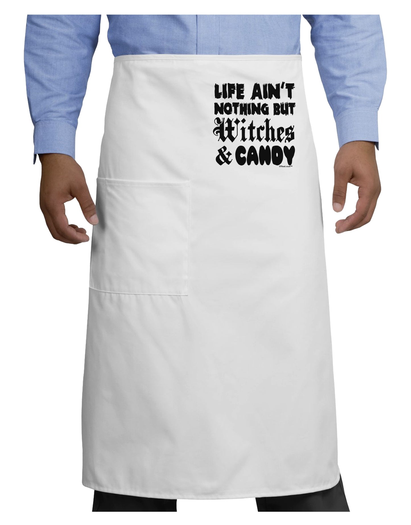 Witches and Candy Adult Bistro Apron-Bistro Apron-TooLoud-White-One-Size-Adult-Davson Sales