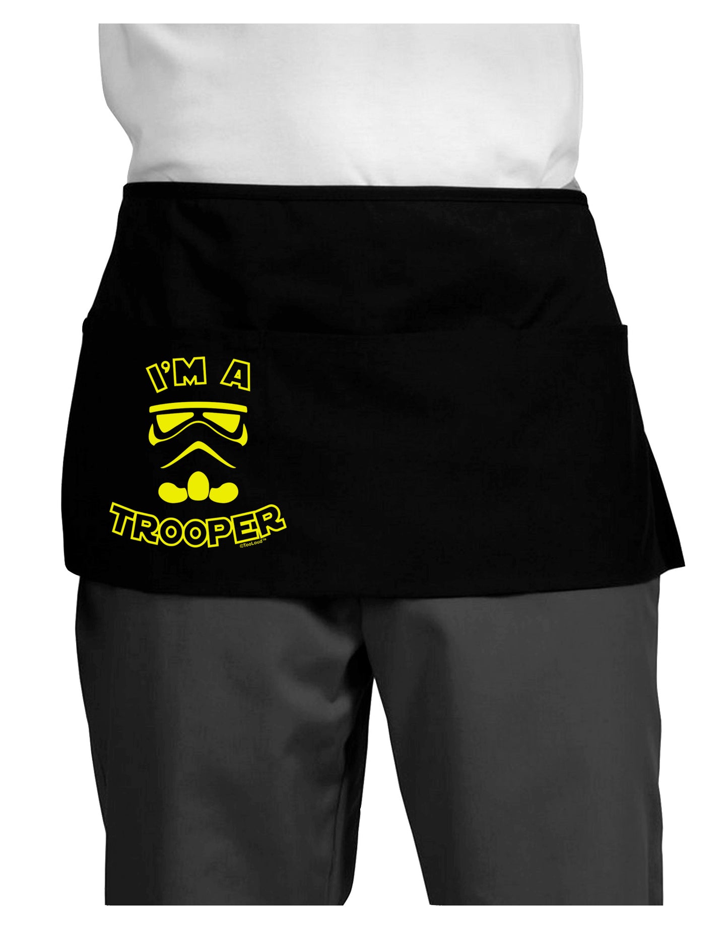 I'm A Trooper Dark Adult Mini Waist Apron, Server Apron-Mini Waist Apron-TooLoud-Black-One-Size-Davson Sales