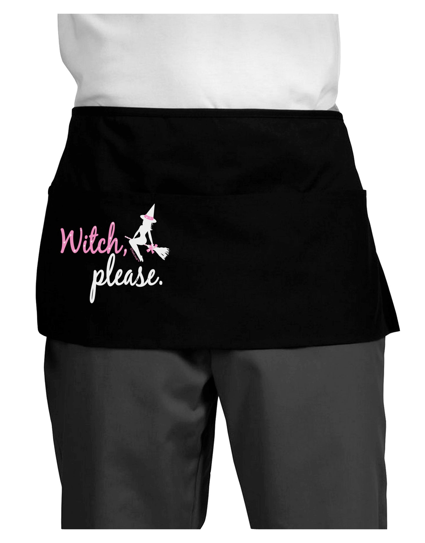 TooLoud Witch Please Dark Adult Mini Waist Apron, Server Apron-Mini Waist Apron-TooLoud-Black-One-Size-Davson Sales