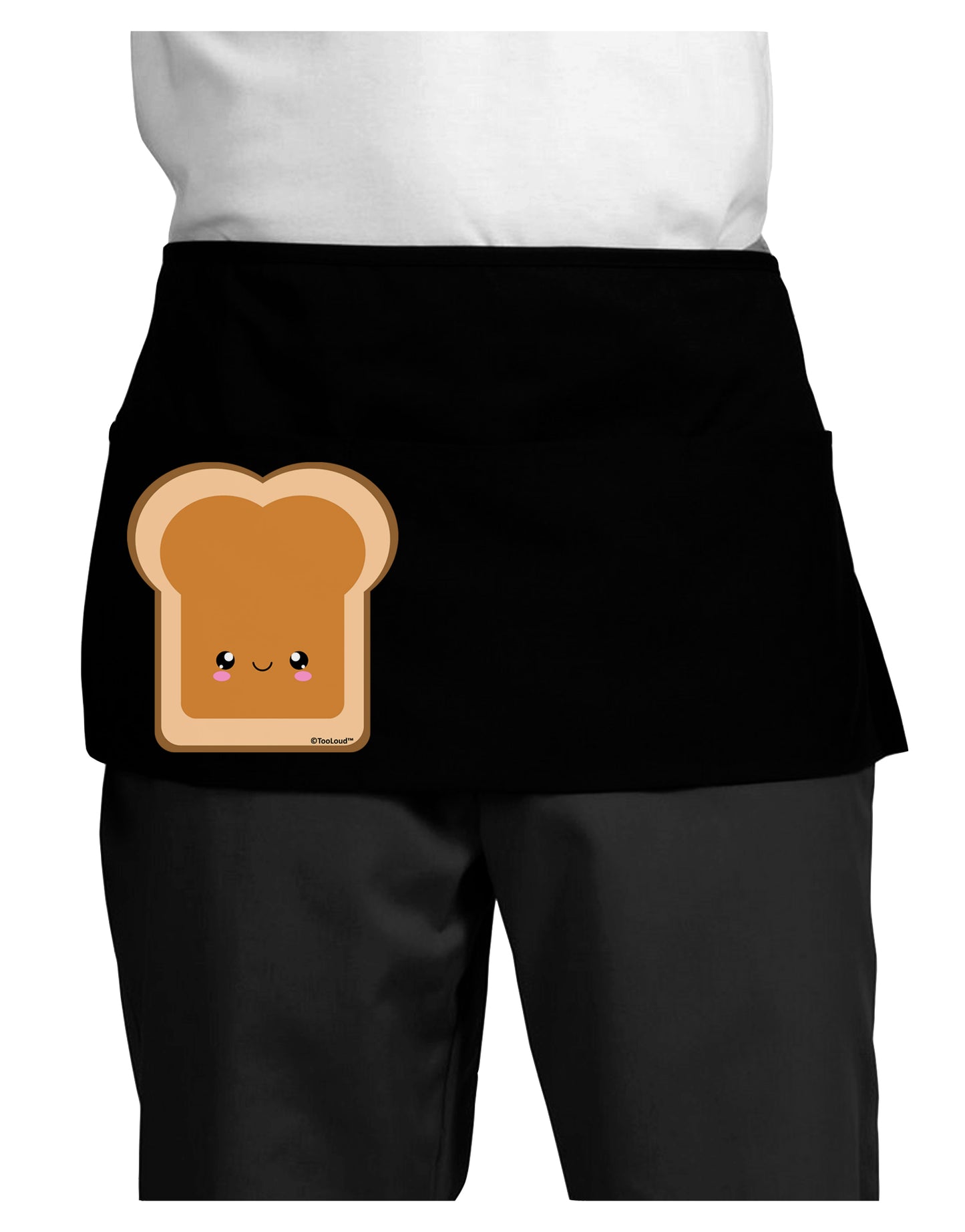 Cute Matching Design - PB and J - Peanut Butter Dark Adult Mini Waist Apron, Server Apron by TooLoud-Mini Waist Apron-TooLoud-Black-One-Size-Davson Sales
