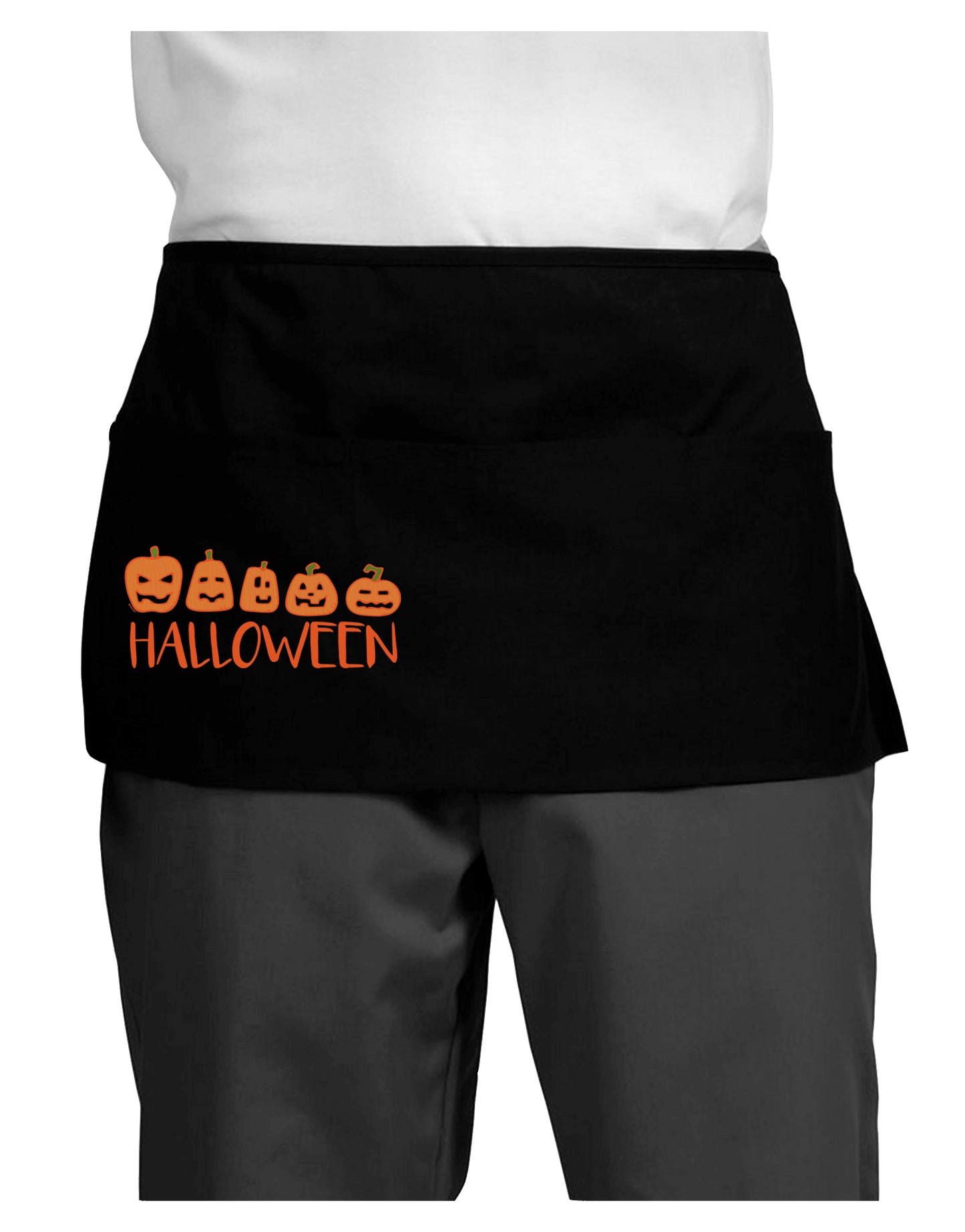 Halloween Pumpkins Dark Dark Adult Mini Waist Apron-Aprons - Waist-TooLoud-Black-One-Size-Davson Sales