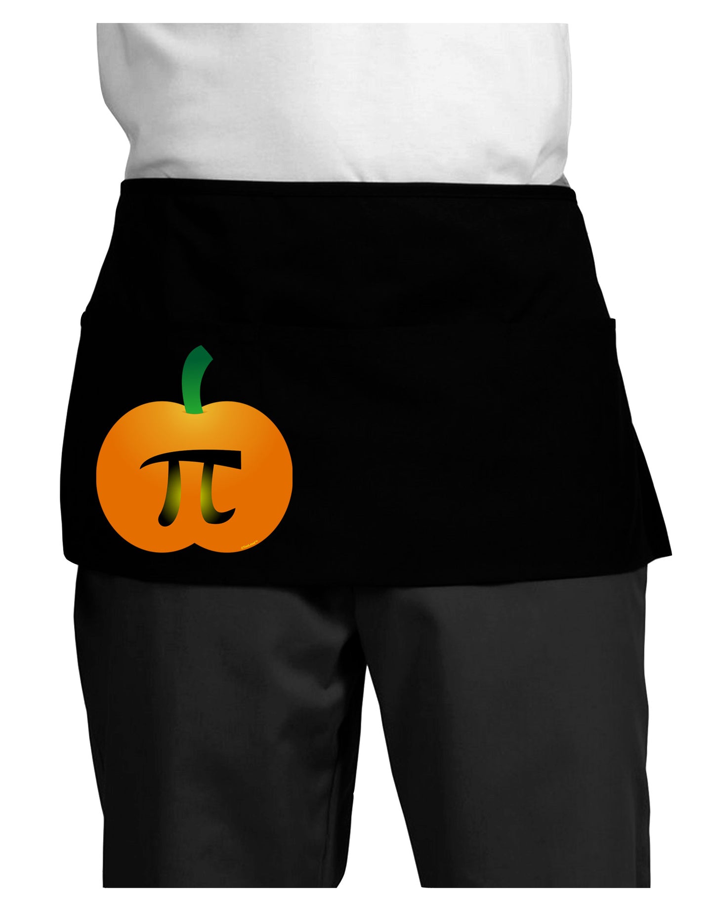 Pumpkin Pi Pumpkin Pie Thanksgiving Dark Adult Mini Waist Apron, Server Apron-Mini Waist Apron-TooLoud-Black-One-Size-Davson Sales