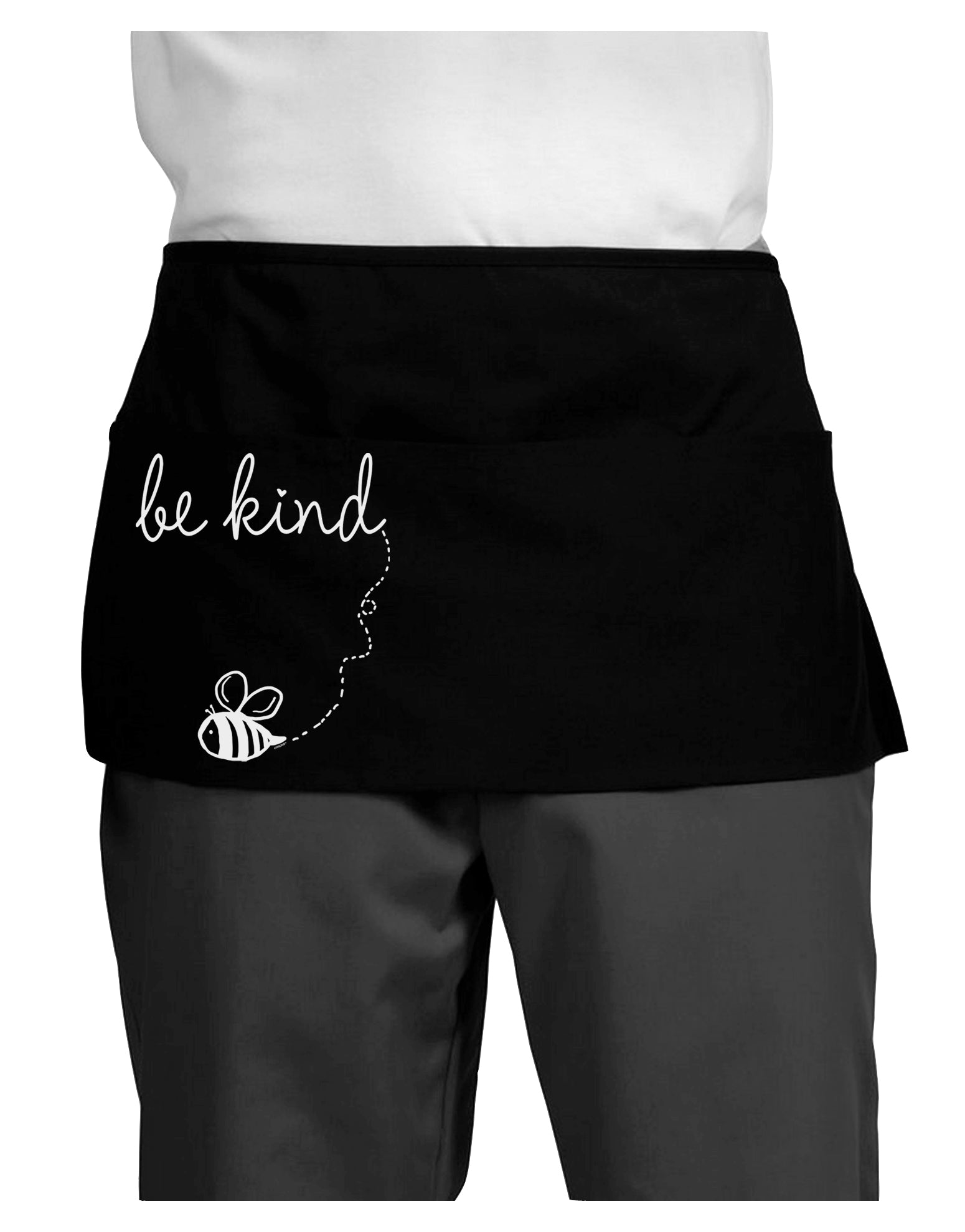 TooLoud Be Kind Dark Dark Adult Mini Waist Apron-Aprons - Waist-TooLoud-Black-One-Size-Davson Sales