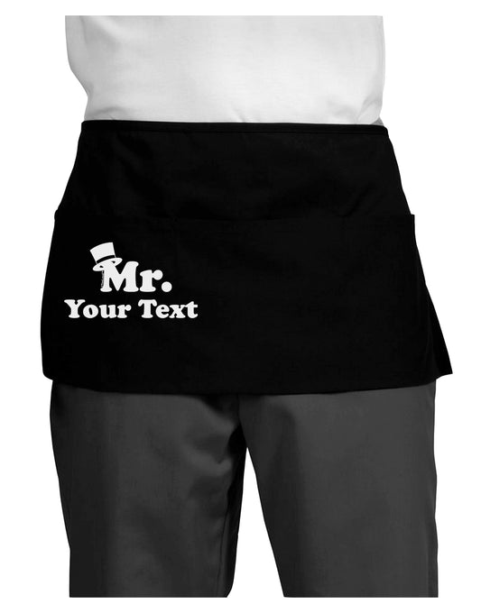 Personalized Mr Classy Dark Adult Mini Waist Apron, Server Apron by TooLoud-Mini Waist Apron-TooLoud-Black-One-Size-Davson Sales