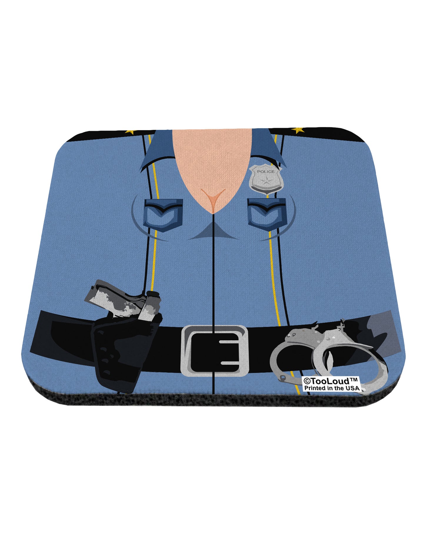 Sexy Cop AOP Coaster All Over Print-Coasters-TooLoud-White-Davson Sales