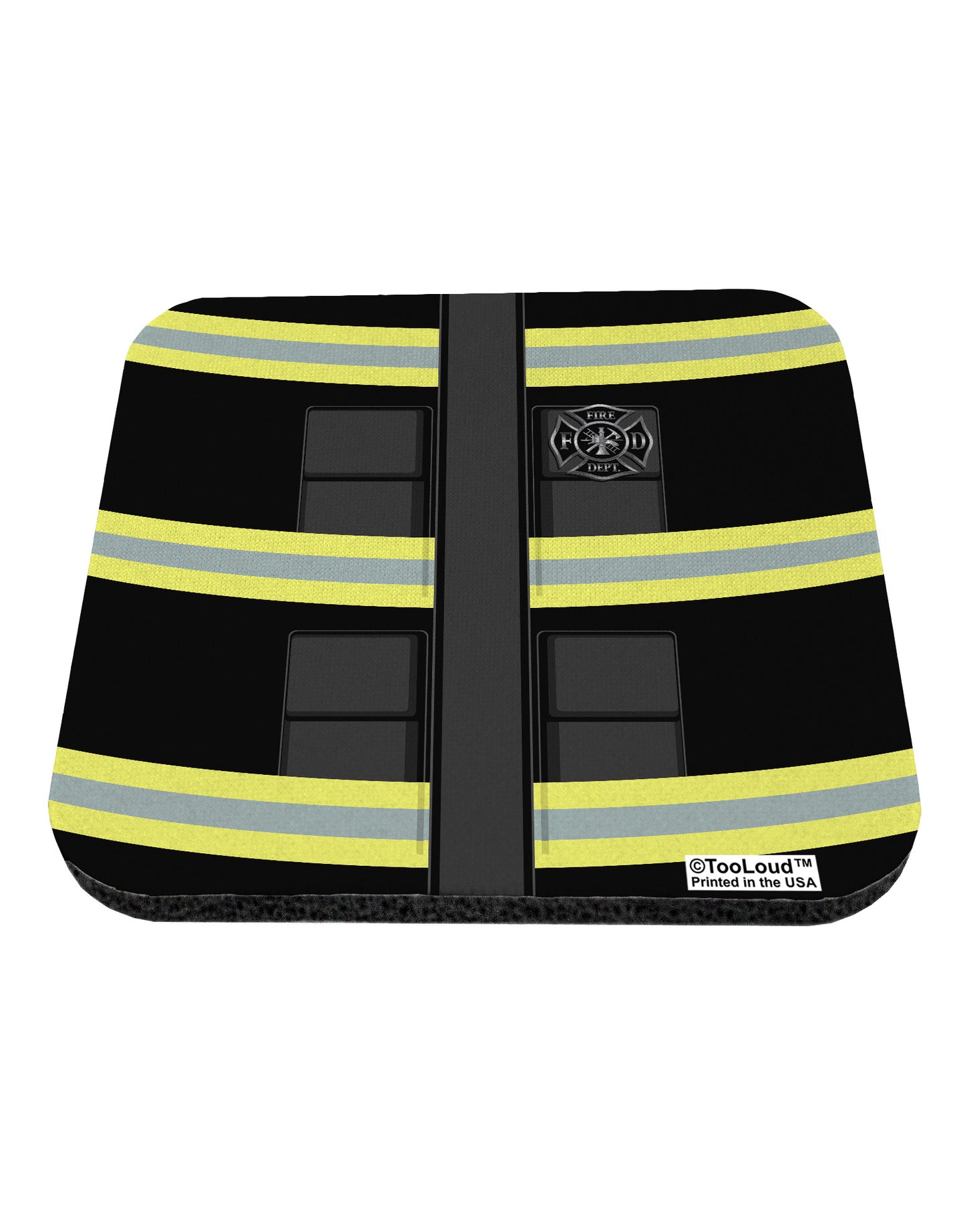 Firefighter Black AOP Coaster All Over Print-Coasters-TooLoud-White-Davson Sales