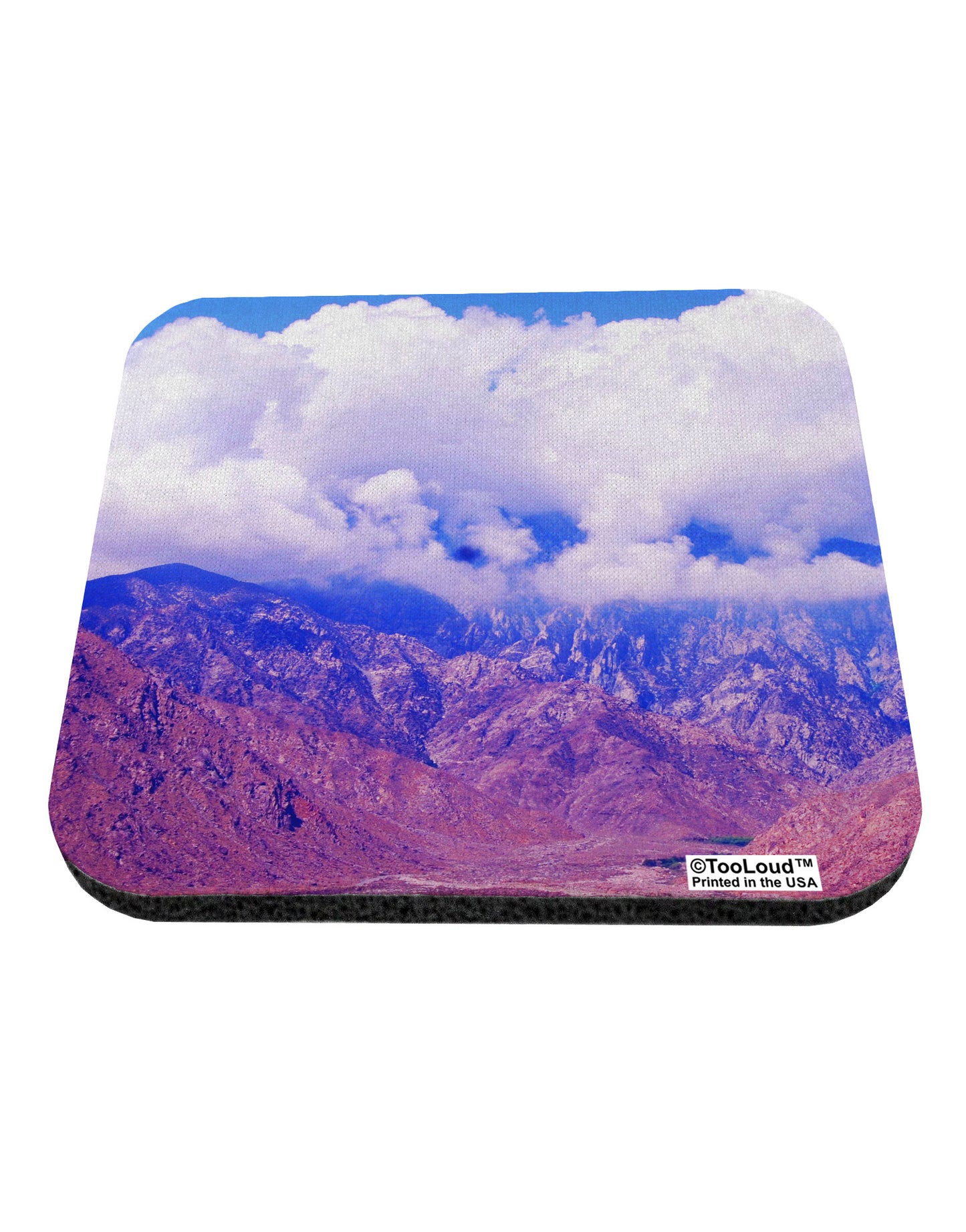 California Mountainscape Coaster All Over Print-Coasters-TooLoud-White-Davson Sales
