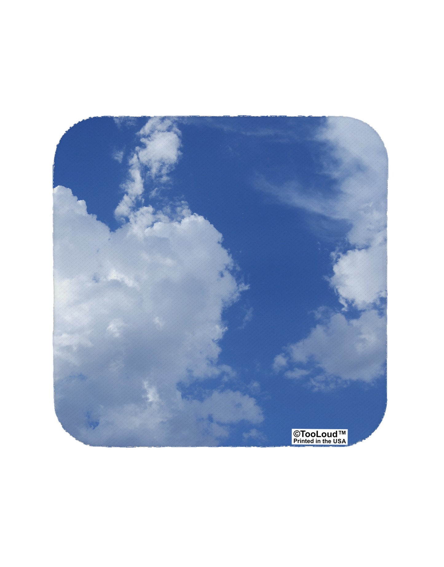 Clouds All Over Coaster All Over Print-Coasters-TooLoud-White-Davson Sales