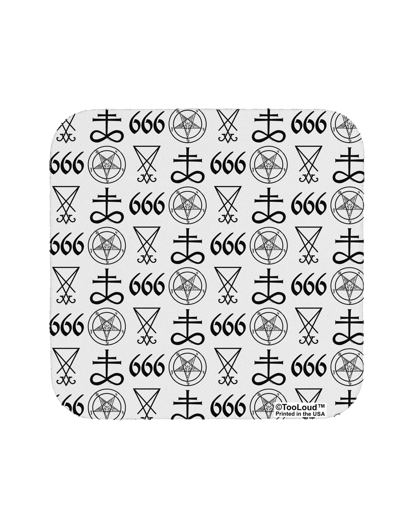Satanic Symbols Coaster All Over Print-Coasters-TooLoud-1-Davson Sales