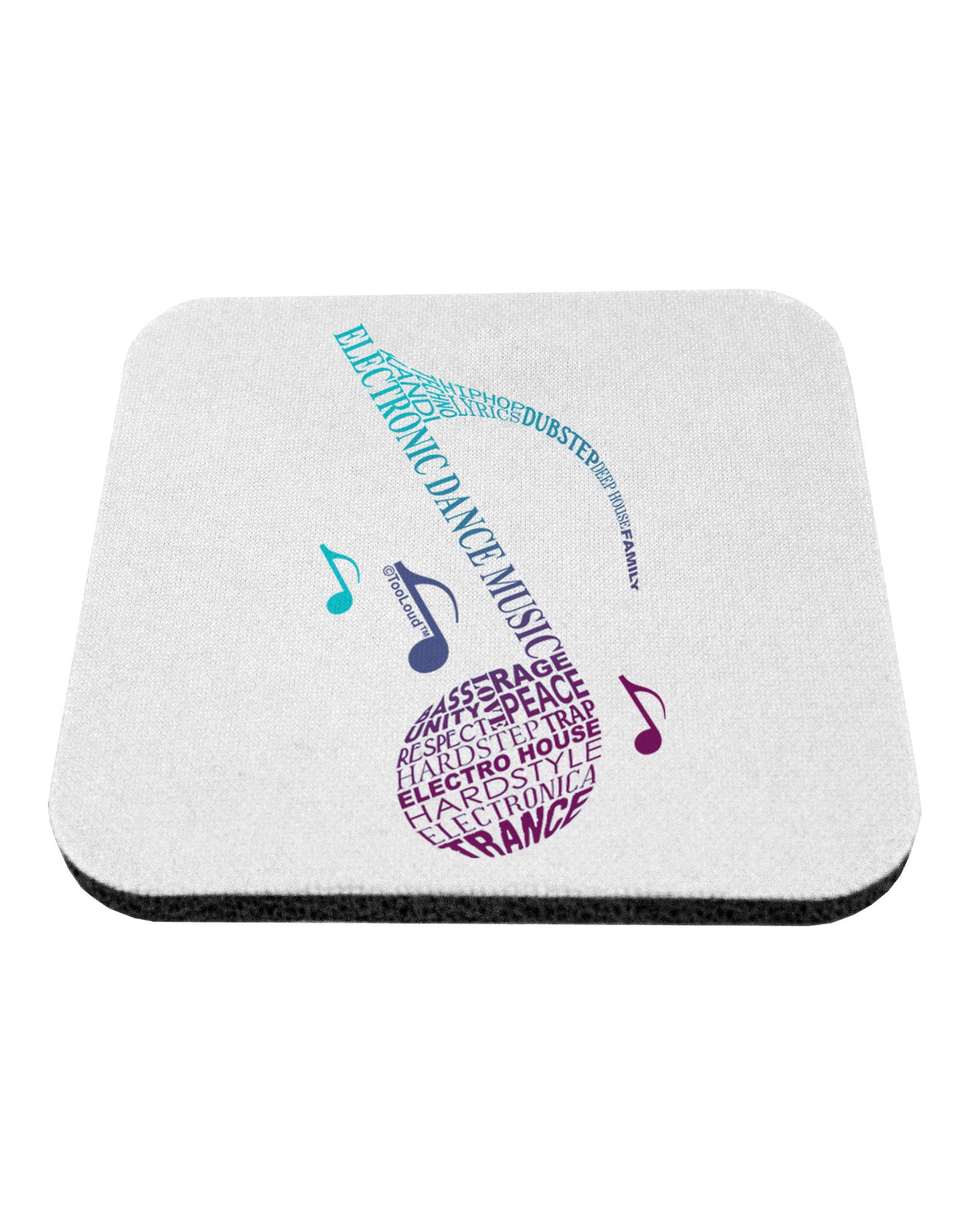 Music Note Typography Coaster-Coasters-TooLoud-1-Davson Sales