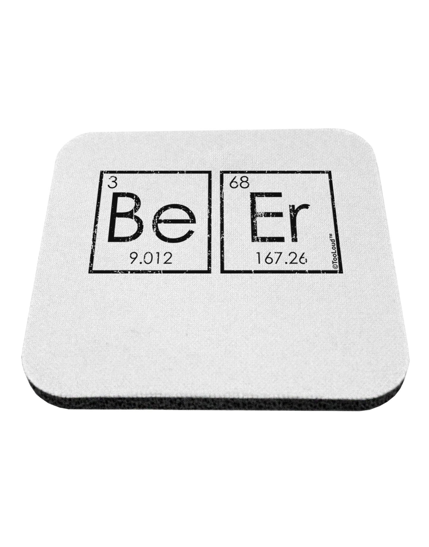 Be Er - Periodic Table of Elements Coaster by TooLoud-Coasters-TooLoud-White-Davson Sales