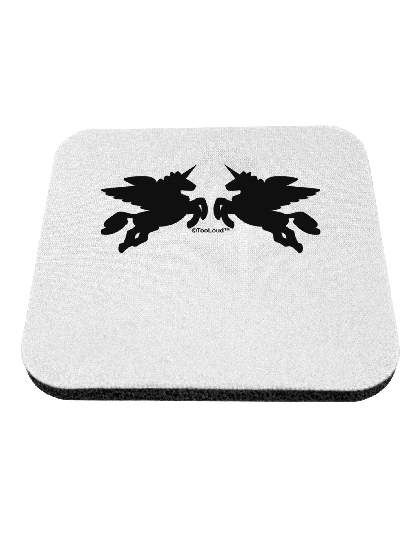 Unicorn Pegasus Design Coaster by TooLoud-Coasters-TooLoud-White-Davson Sales