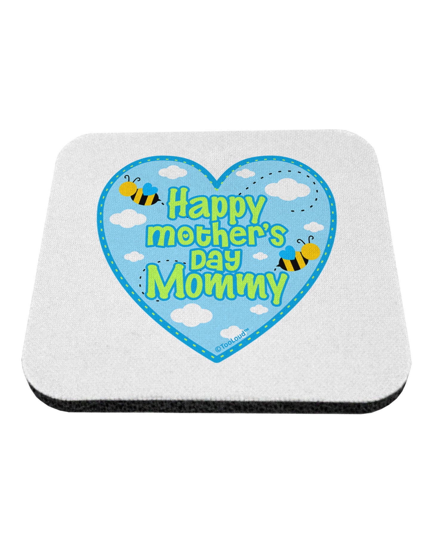 Happy Mother's Day Mommy - Blue Coaster by TooLoud-Coasters-TooLoud-White-Davson Sales
