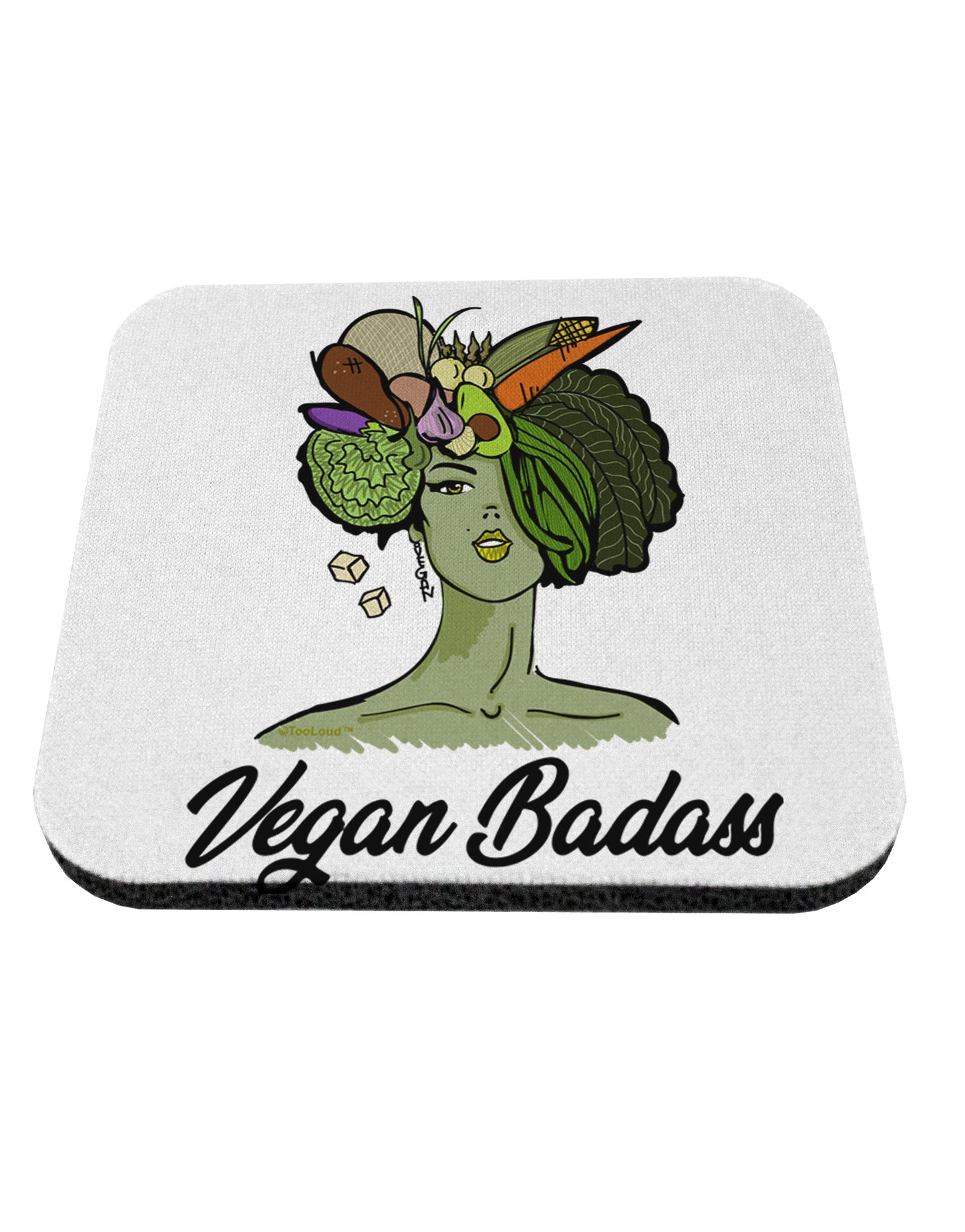 TooLoud Vegan Badass Coaster-Coasters-TooLoud-1 Piece-Davson Sales