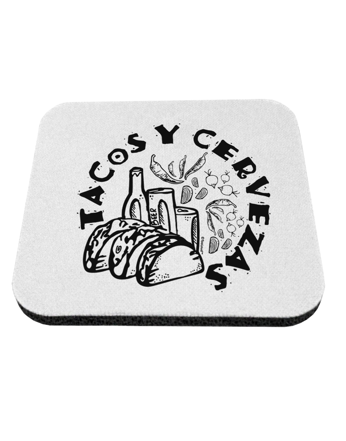 TooLoud Tacos Y Cervezas Coaster-Coasters-TooLoud-1 Piece-Davson Sales