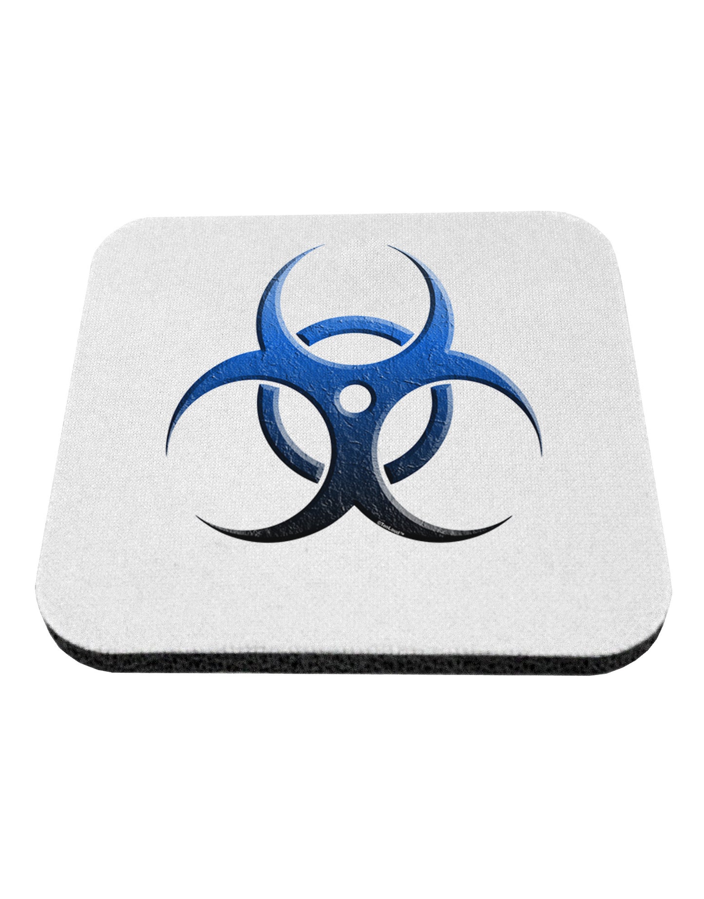 Biohazard Symbol Blue Stone - Apocalypse Coaster-Coasters-TooLoud-White-Davson Sales
