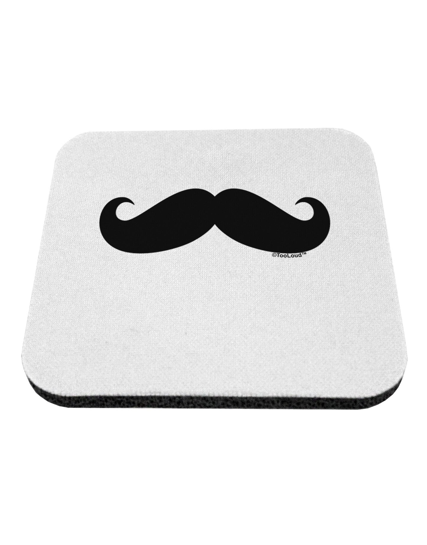 Big Fancy Mustache Coaster-Coasters-TooLoud-White-Davson Sales