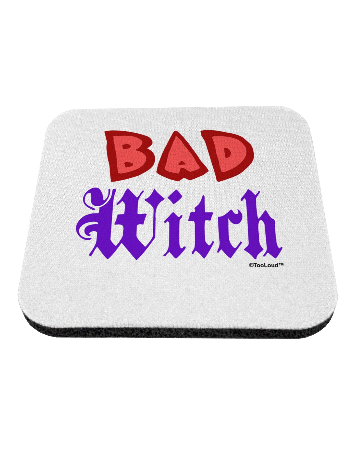 Bad Witch Color Red Coaster-Coasters-TooLoud-White-Davson Sales