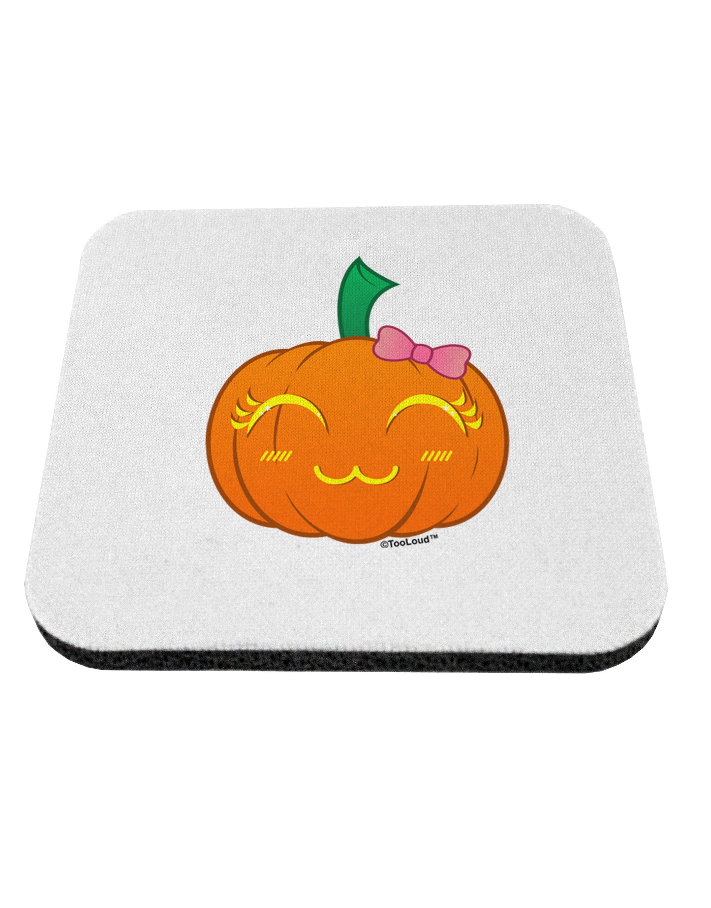 Kyu-T Face Pumpkin Coaster by TooLoud-Coasters-TooLoud-1-Davson Sales