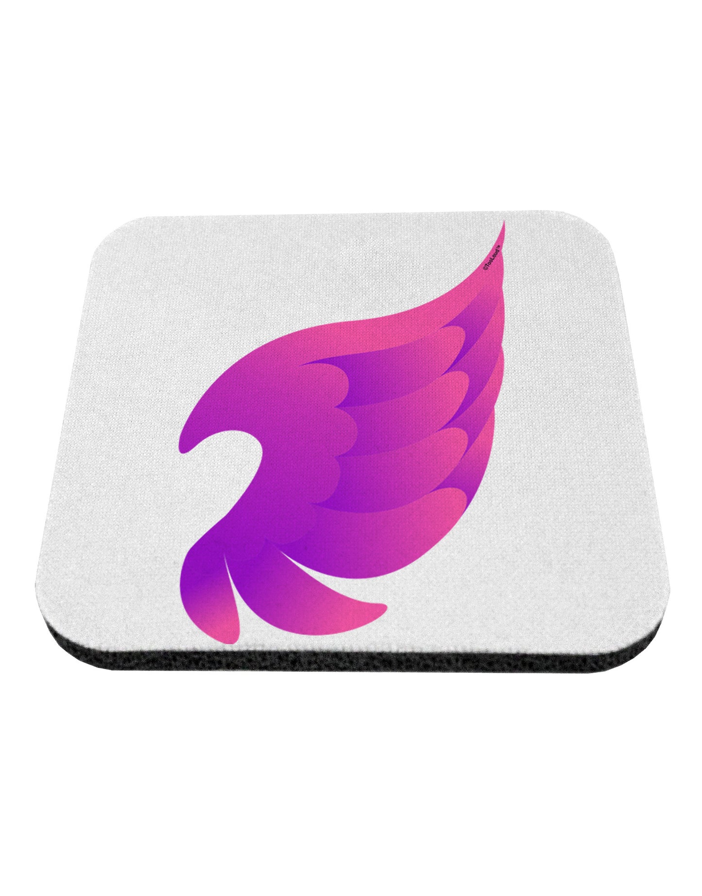 Cute Single Angel Wing Coaster-Coasters-TooLoud-White-Davson Sales