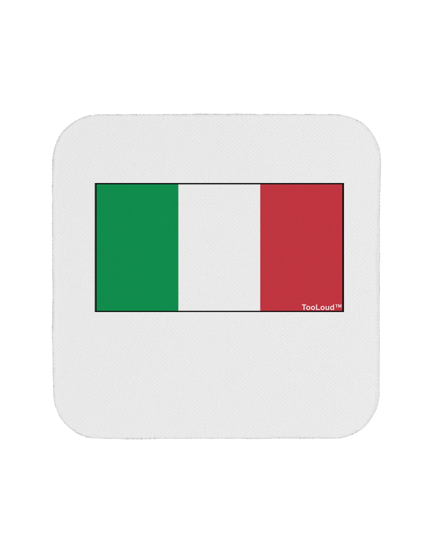 Italian Flag - Italy Coaster by TooLoud-Coasters-TooLoud-White-Davson Sales