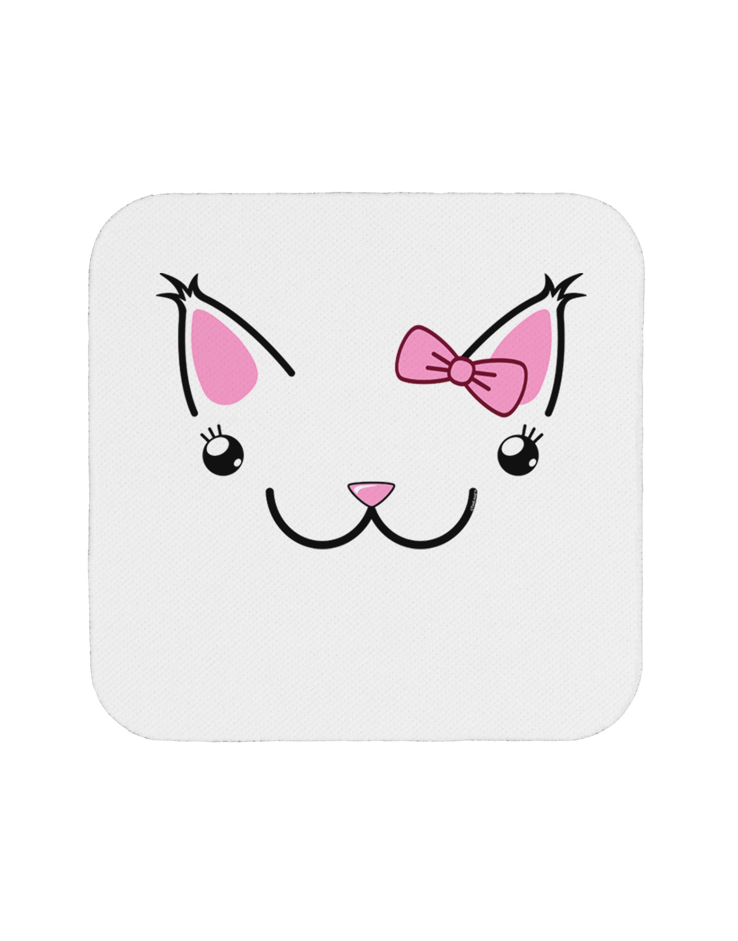 Kyu-T Ears - Kawaia the Cute Girl Critter Coaster-Coasters-TooLoud-White-Davson Sales