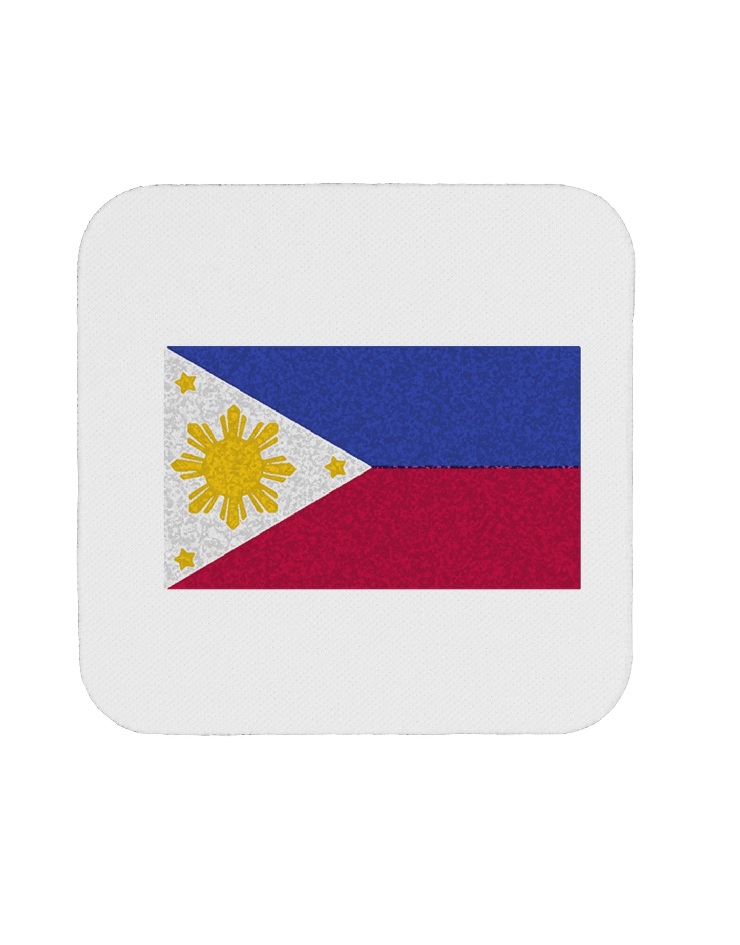 TooLoud Distressed Philippines Flag Coaster-Coasters-TooLoud-1 Piece-Davson Sales