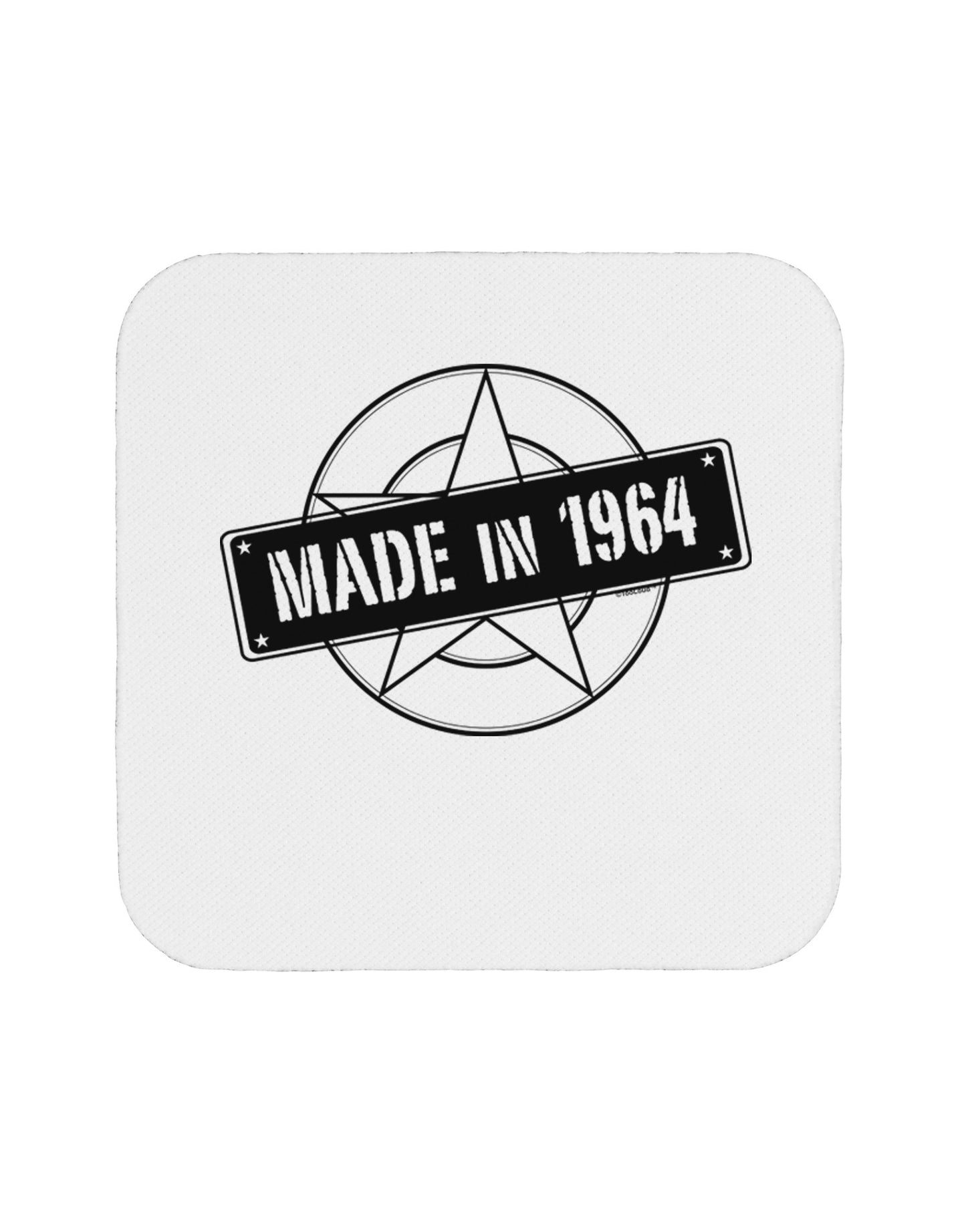 50th Birthday Made In Birth Year 1964 Coaster-Coasters-TooLoud-White-Davson Sales