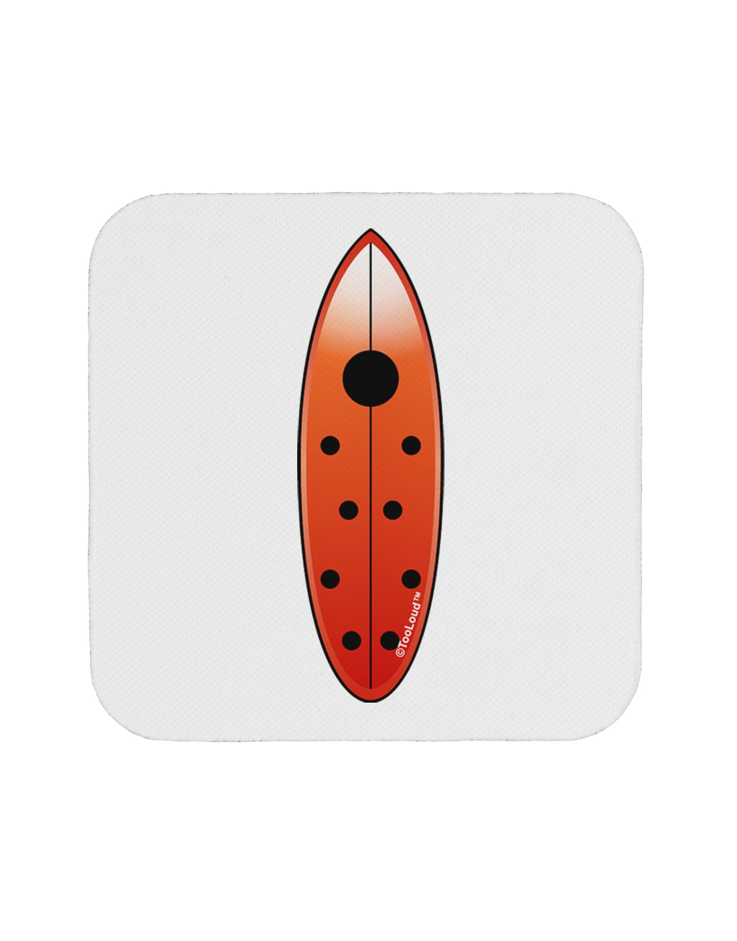 Ladybug Surfboard Coaster by TooLoud-Coasters-TooLoud-White-Davson Sales